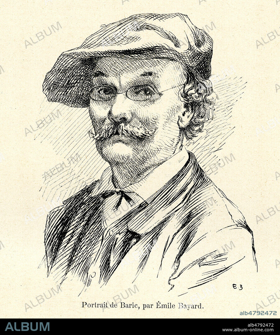 Jules BARIC (1825-1905). Portrait de 1899 par Emile BAYARD Fils (1868-1937) pour son ouvrage La Caricature et les Caricaturistes. Credit : Coll. Jonas/Kharbine-Tapabor.