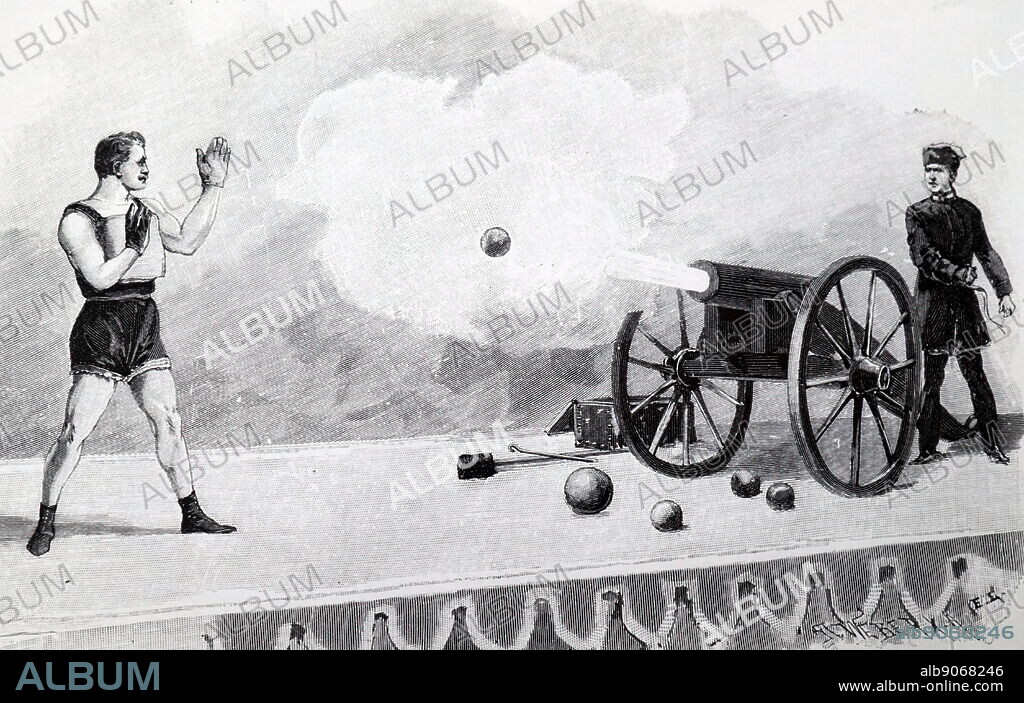 John Holtum stopping a cannon ball in flight.