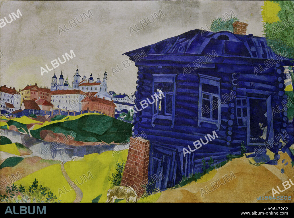 MARC CHAGALL. La Maison Bleue.