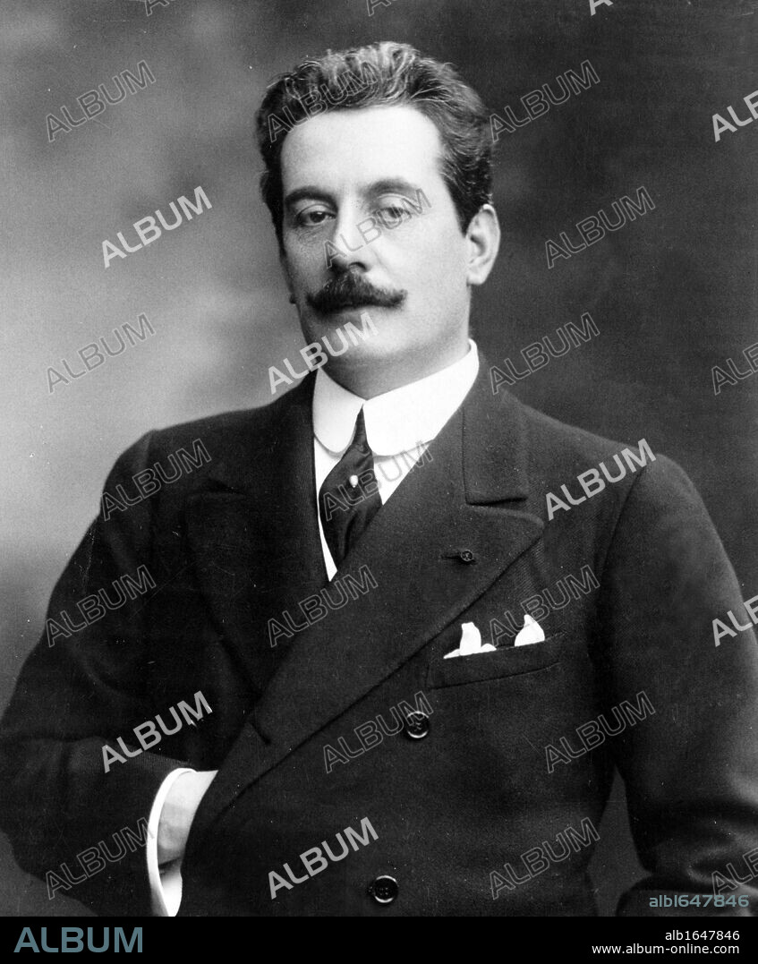 Giacomo Puccini (1858 -1924) Italian composer of operas, including La boheme, Tosca, Madama Butterfly and Turandot.