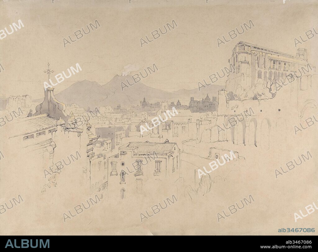 Naples, 1841 (?), Watercolor, sheet: 13 3/4 x 17 1/2 in. (34.9 x 44.5 cm), Drawings, John Ruskin (British, London 1819–1900 Brantwood, Cumbria).