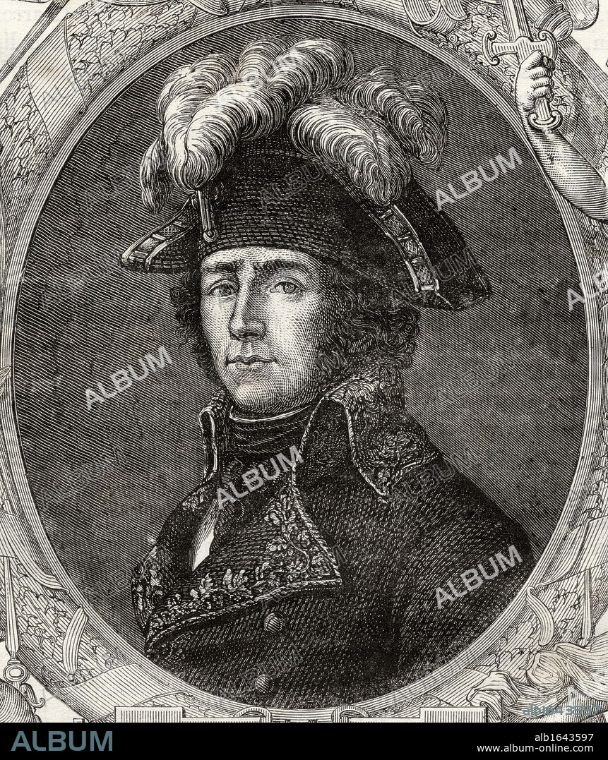 Jean-Antoine Rossignol, 1759-1802. French army officer and friend of Robespierre. From "Histoire de la Revolution Francaise" by Louis Blanc.