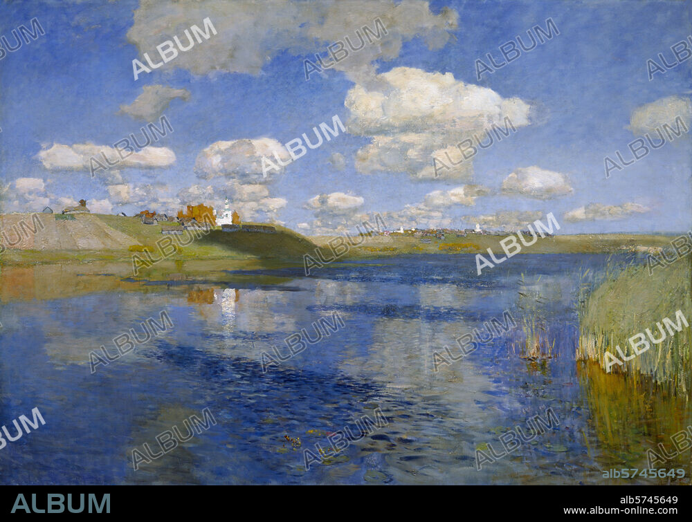 ISAAK ILJITSCH LEWITAN. Lewitan, Isaak Iljitsch. 1860-1900. "Der See", 1899/1900. Öl auf Leinwand, 149 × 208 cm. St. Petersburg, Staatl. Russisches Museum.
