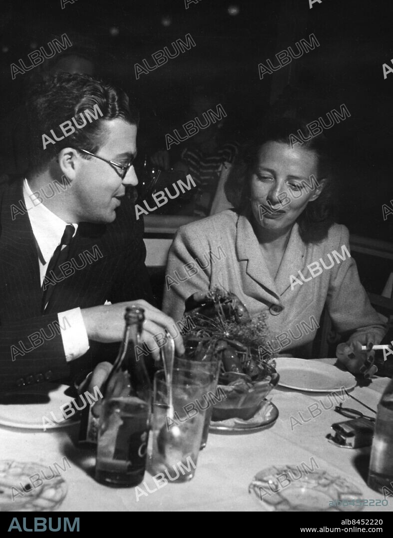 ARKIV STOCKHOLM 194708. Carl Johan och Kerstin Bernadotte begick kräftpremiär vi lunchen på hotell i Saltsjöbaden.. Foto: Pressens Bild / Scanpix / Kod: 194.