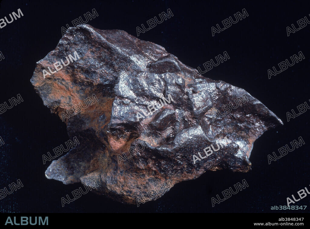 Octahedrite (iron meteorite) found at the Henbury Meteorites Conservation Reserve, Australia.