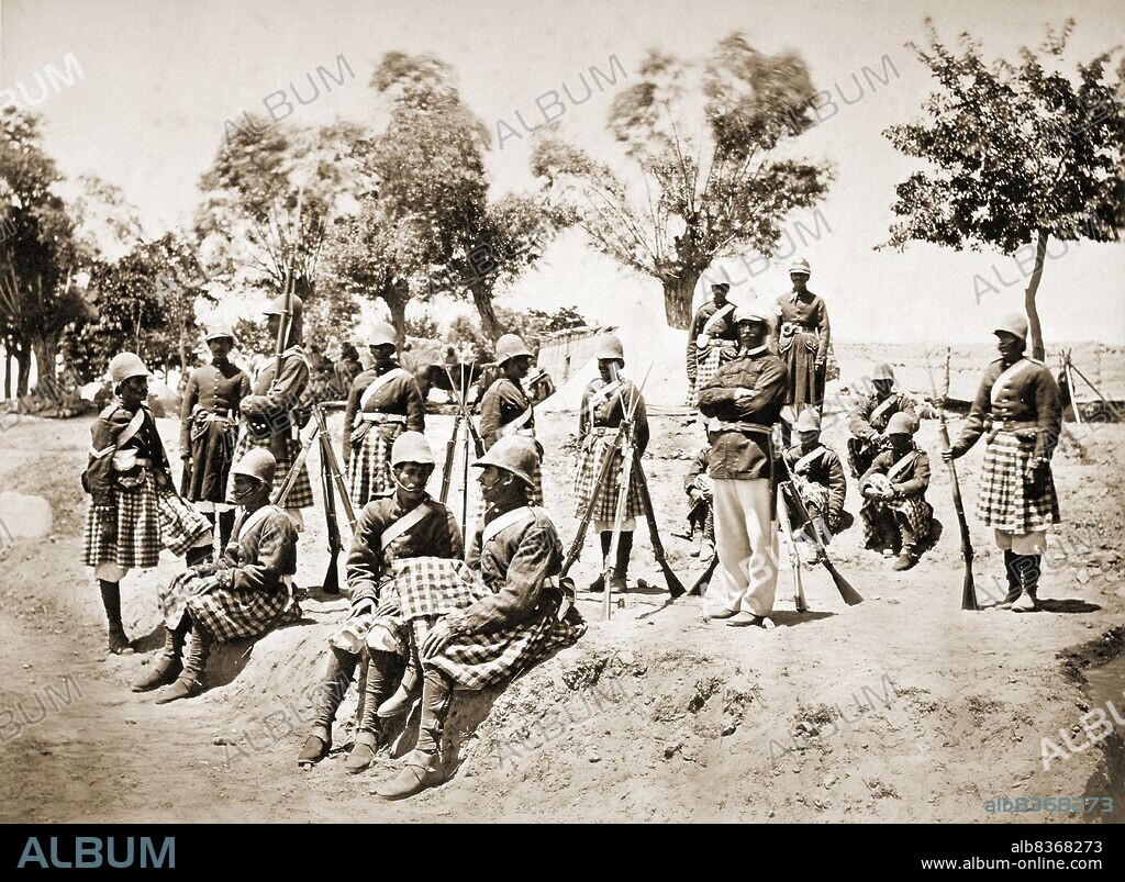 The Second Anglo-Afghan War was waged between the British Raj and the Emirate of Afghanistan from 1878 to 1880. A consequence of the Great Game between Britain and Russia, the conflict was instigated by the latter sending an uninvited diplomatic mission to Kabul, despite the wishes and protestations of Sher Ali Khan, the Amir of Afghanistan. When a British demand for their own diplomatic mission was refused, the Second Anglo-Afghan War commenced.