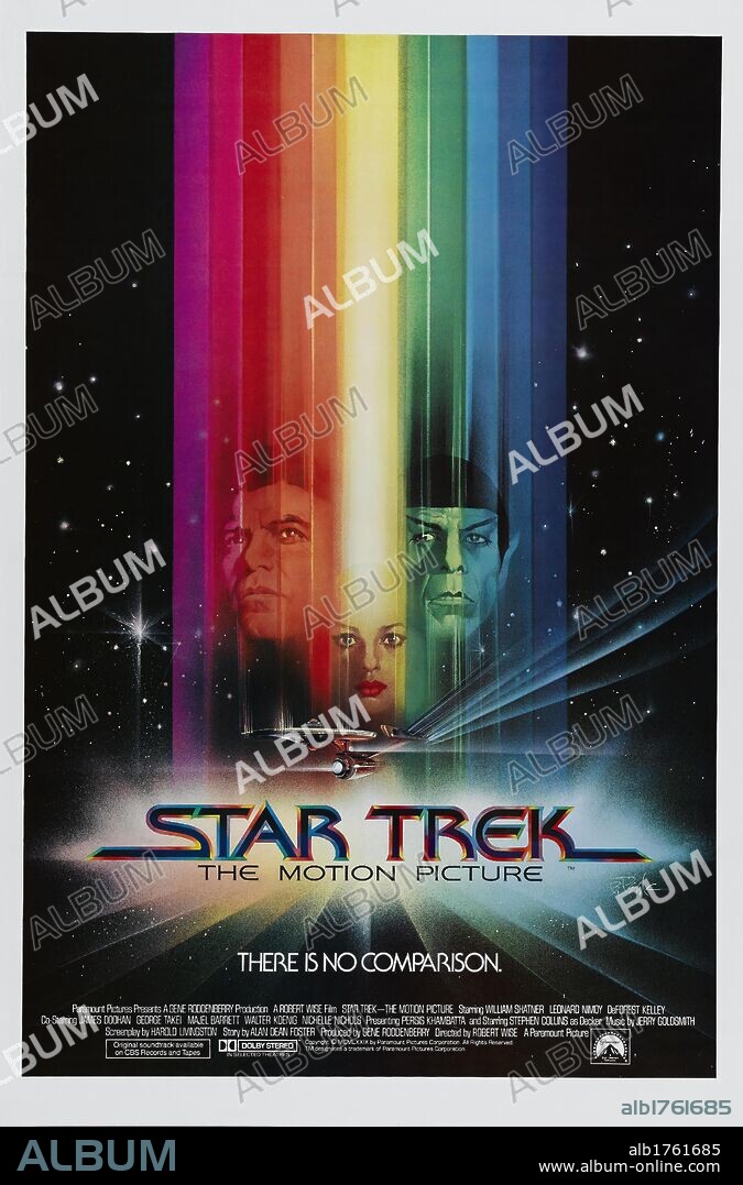 Poster de STAR TREK, LA PELICULA, 1979 (STAR TREK, THE MOTION PICTURE), dirigida por ROBERT WISE. Copyright PARAMOUNT PICTURES.