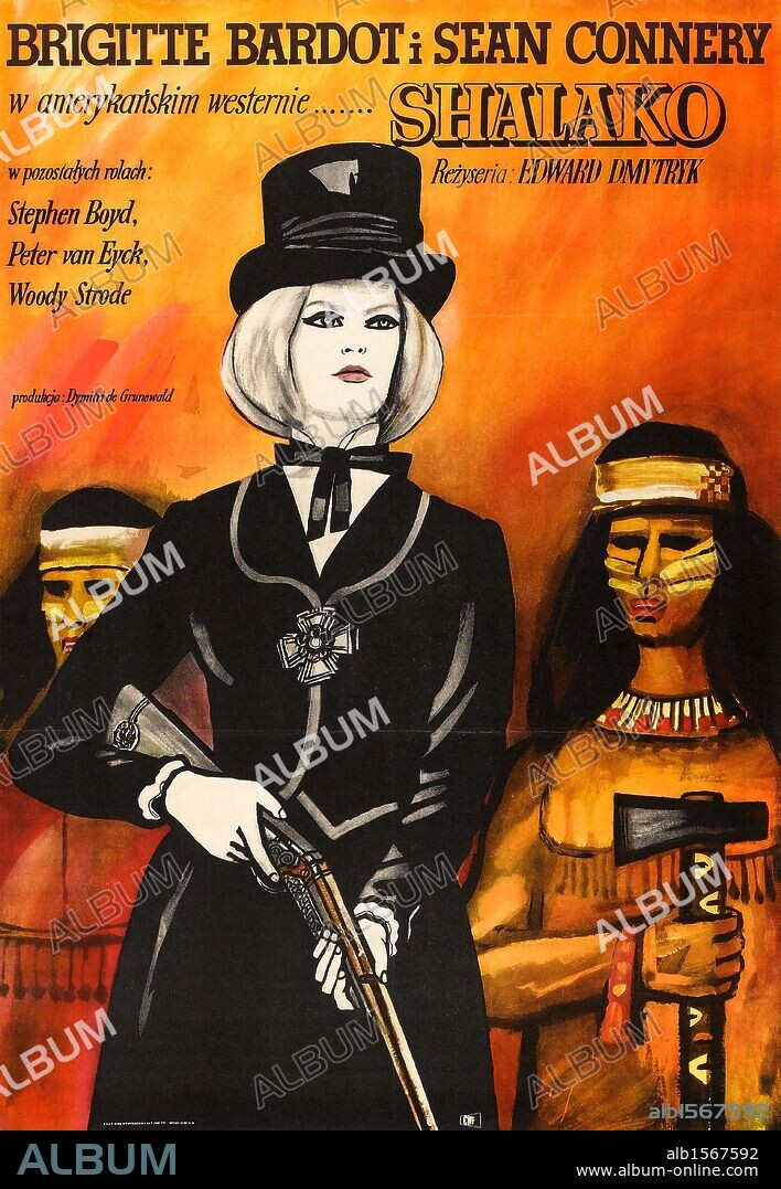 Poster of SHALAKO, 1968, directed by EDWARD DMYTRYK. Copyright CENTRAL CINEMA COMPANY FILM.