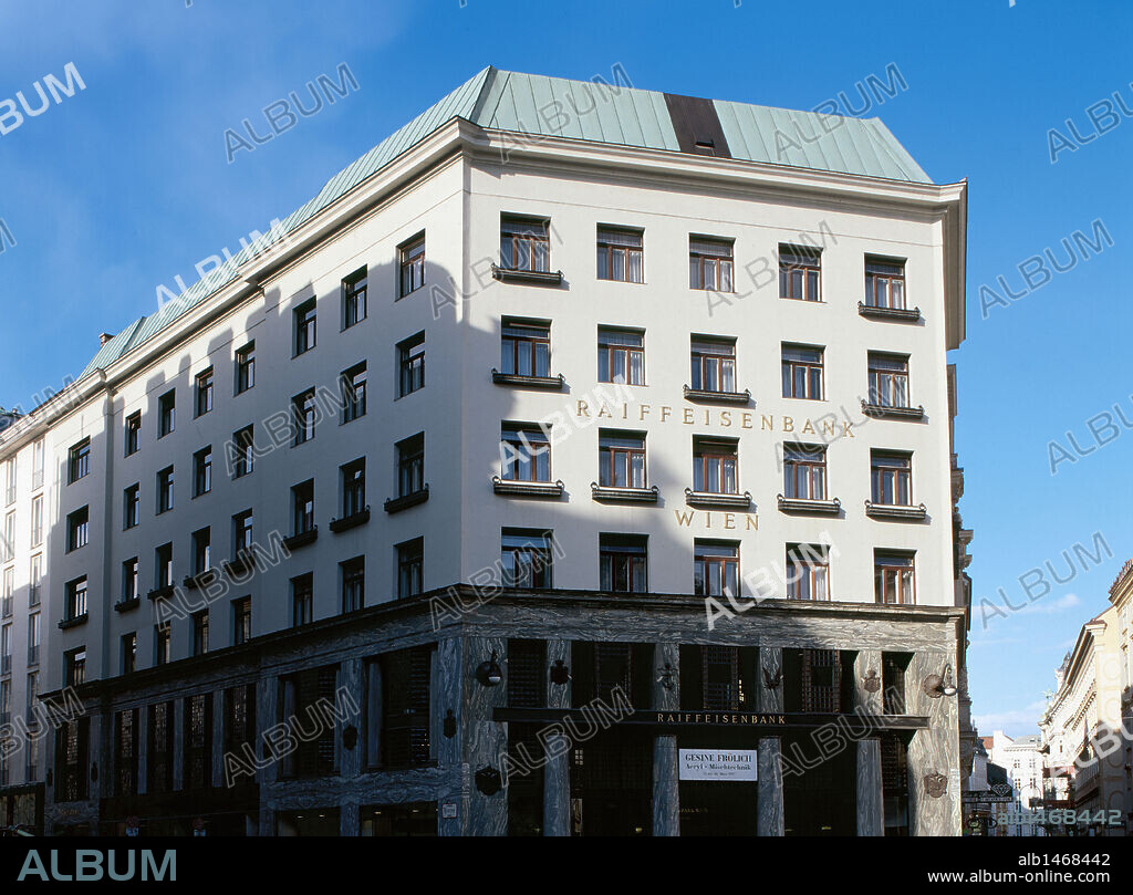 ARTE S. XX. AUSTRIA. ADOLF LOOS (1890-1933). Arquitecto austríaco. LOOS HAUS (1910-1912). Exterior. VIENA.