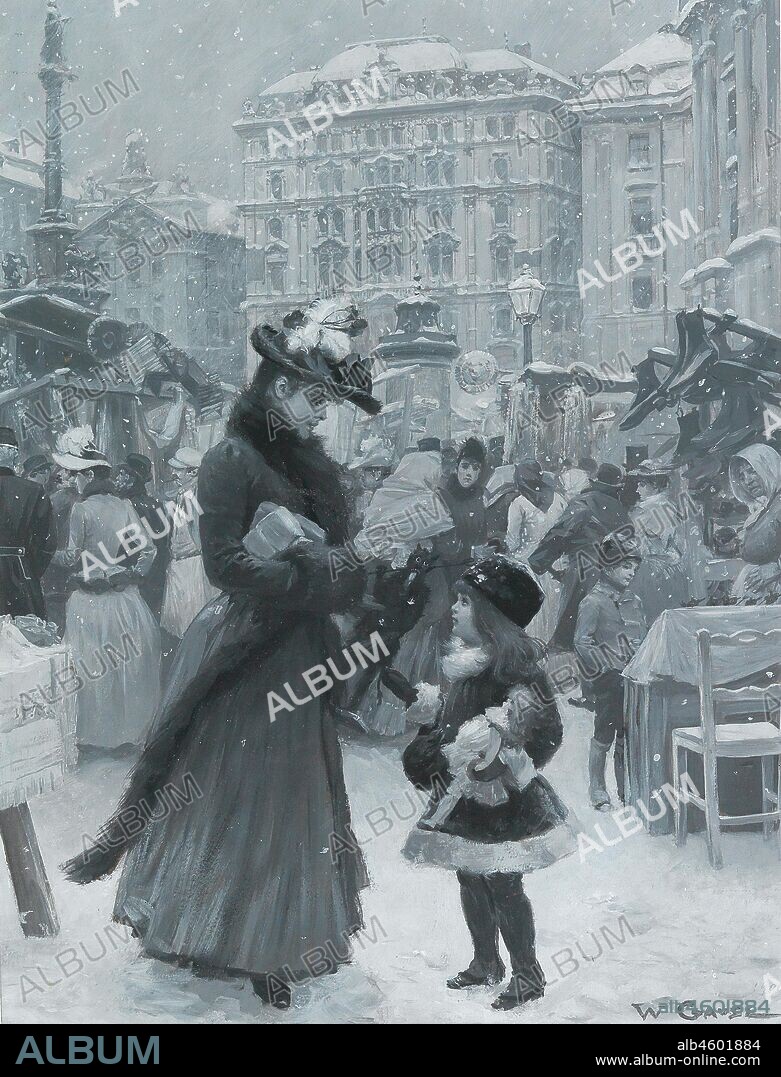 WILHELM GAUSE. The Christmas Fair Am Hof.