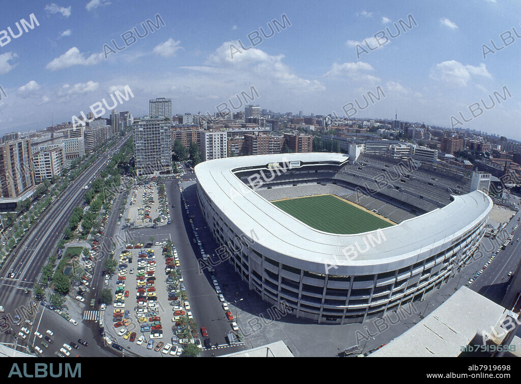 MADRID DESDE EL EDIFICIO LIMA - FOTO AÑOS 80.