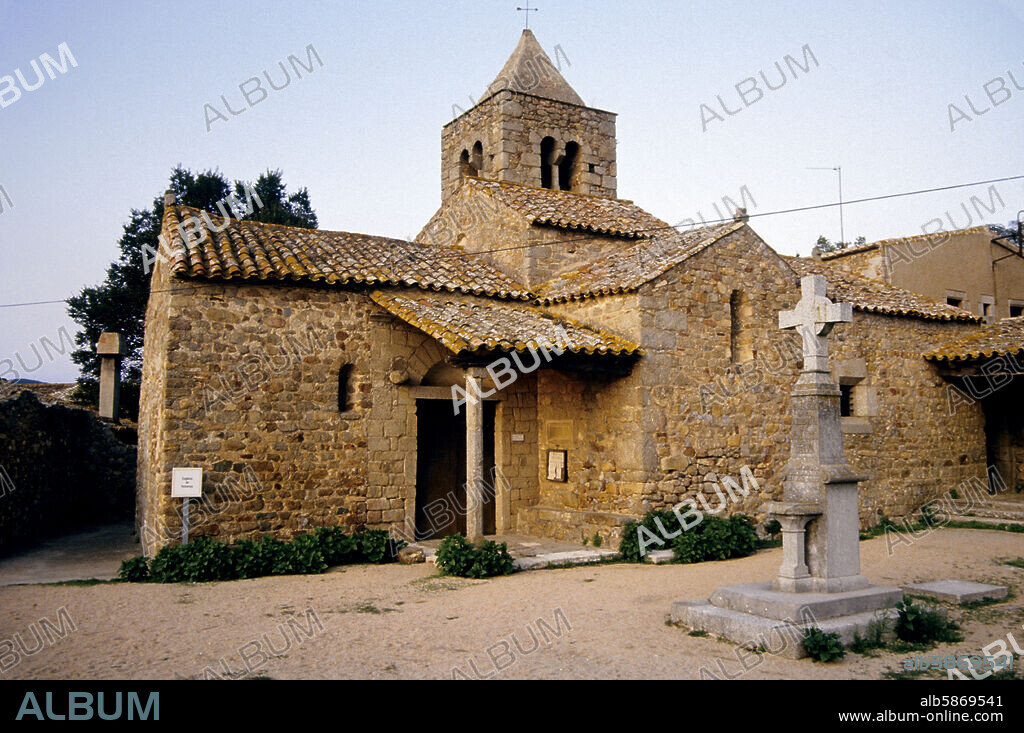 Romanyà de la Selva, Iglesia románica (Baix Empordà / Costa Brava).