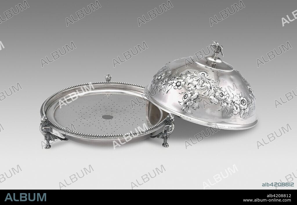 Butter dish. Gorham Manufacturing Company; American, founded 1831; Providence, Rhode Island. Date: 1853-1865. Dimensions: 12.1 × 17.2 cm (4 3/4 × 6 3/4 in.). Silver. Origin: Providence.