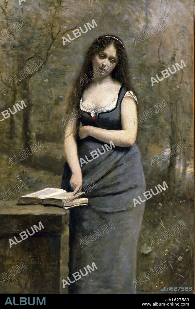 Velleda by Jean Baptiste Camille Corot, (1796-1875), France, Paris, Musee du Louvre.