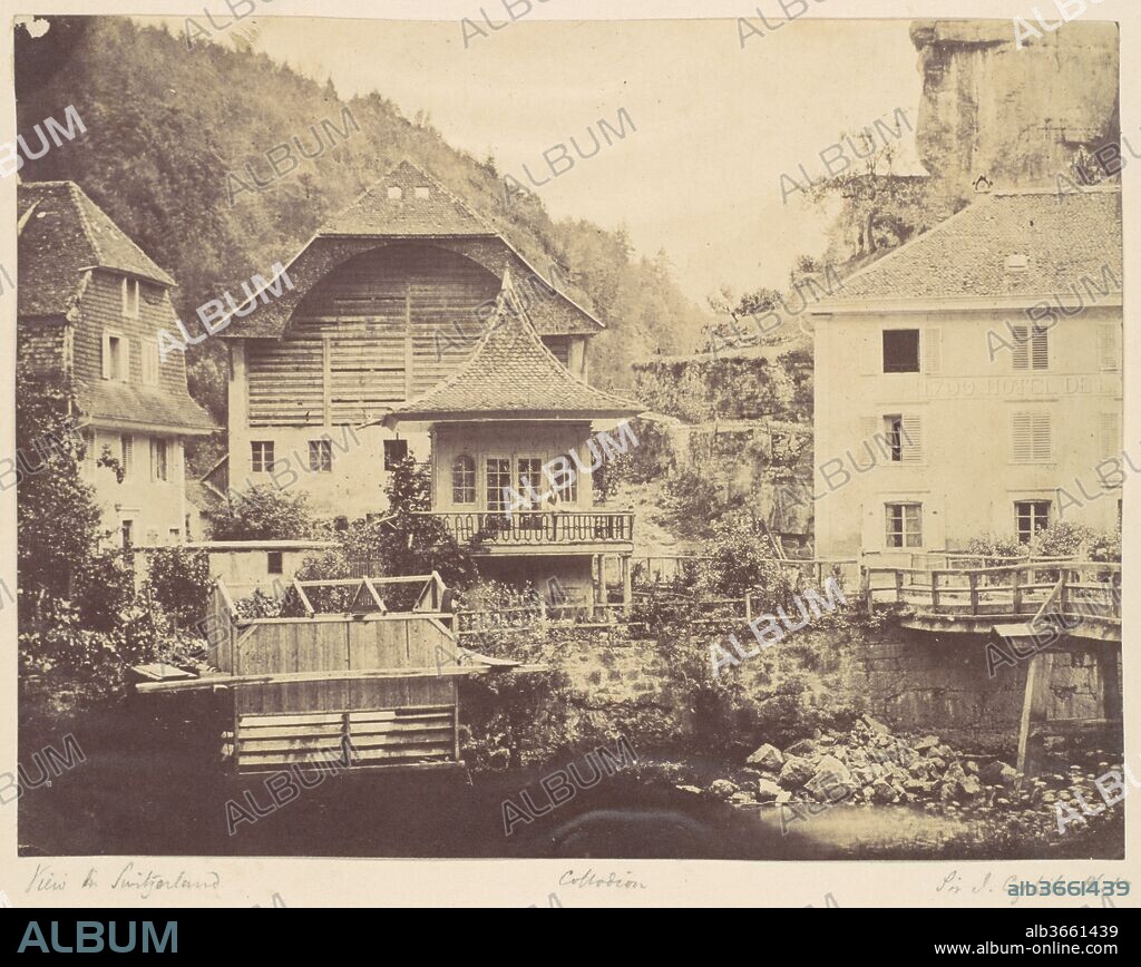 View in Switzerland. Artist: John Joscelyn Coghill (Irish, 1826-1905). Dimensions: Approx. 15.2 x 20.3 cm (6 x 8 in.). Date: 1850s.