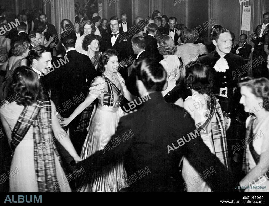 Queen Elizabeth II - Dancing - British Royalty. June 02, 1953. (Photo by London News Agency Photos Ltd.).