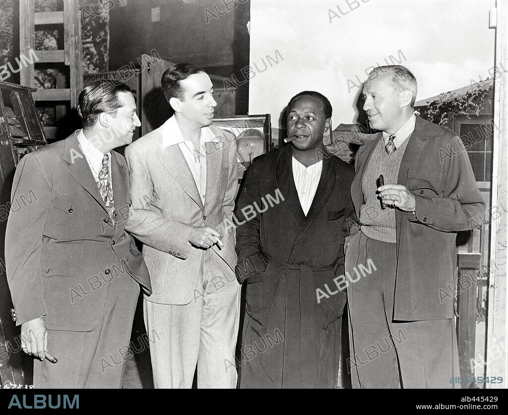 EDDIE "ROCHESTER" ANDERSON, JACK BENNY, MERVYN LEROY and VINCENTE MINNELLI.