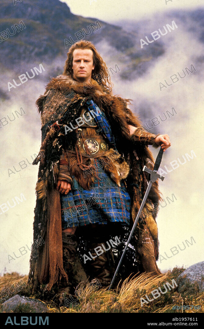 CHRISTOPHER LAMBERT en LOS INMORTALES, 1986 (HIGHLANDER), dirigida por RUSSELL MULCAHY. Copyright COLUMBIA/CANNON/WARNER.