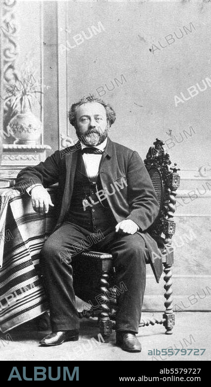 Auerbach, Berthold writer (advocate of the Jewish emancipation). Nordstetten near Horb 28/2/1812 - Cannes 8/2/1882. Portrait picture, c. 1868 (H. Lehmann & Co., Berlin). Berlin, Sammlung Archiv für Kunst und Geschichte.