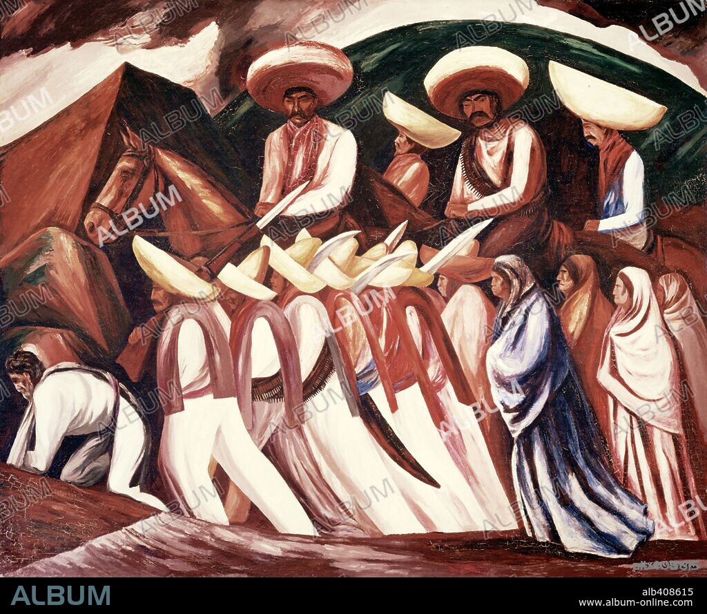 JOSE CLEMENTE OROZCO. José Clemente Orozco / 'Zapatistas', 1931, Óleo sobre lienzo, 114 x 140 cm.