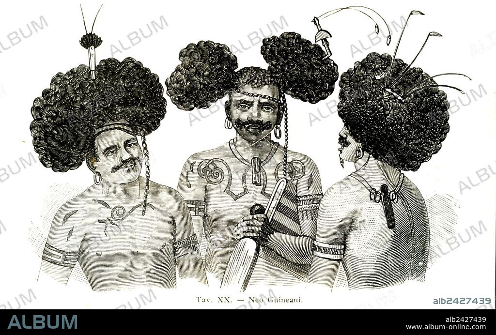 History and origins of tattooing-Ritual tattoos of a native of New Guinea Islands. 1903.