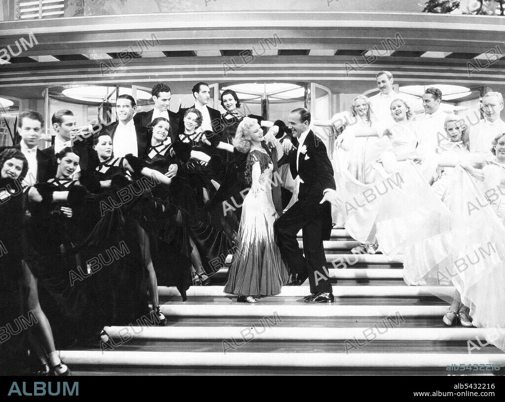 FRED ASTAIRE and GINGER ROGERS in THE GAY DIVORCEE, 1934, directed by MARK SANDRICH. Copyright RKO.