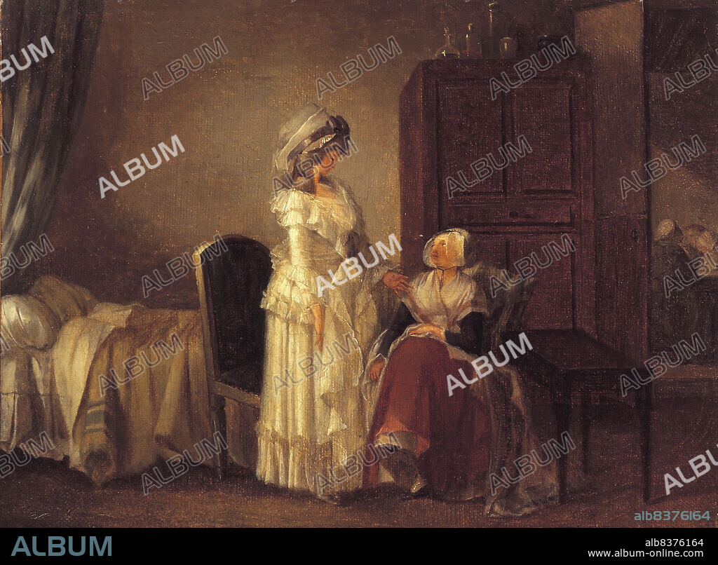 JEAN-BAPTISTE MALLET. Visiting the convalescent.