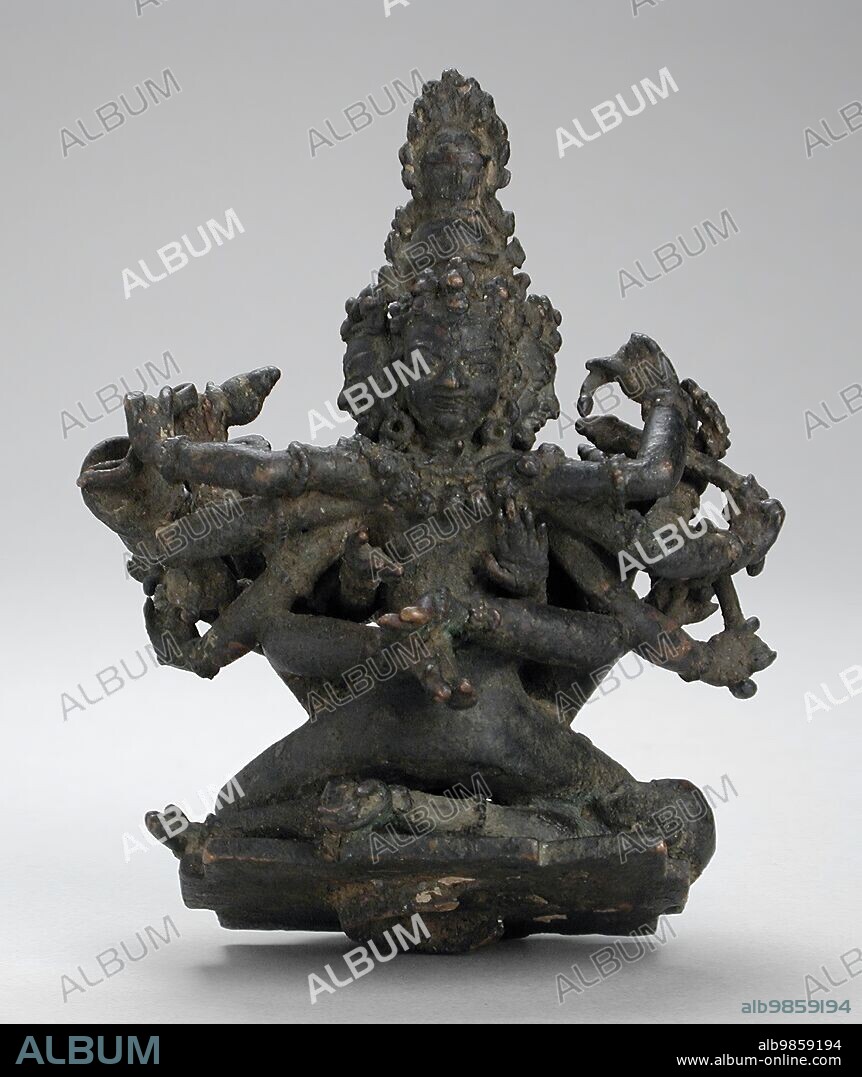 The Hindu God Shiva Shrikantha in Union with His Consort, Guhyakali (image 2 of 2), 11th-12th century.