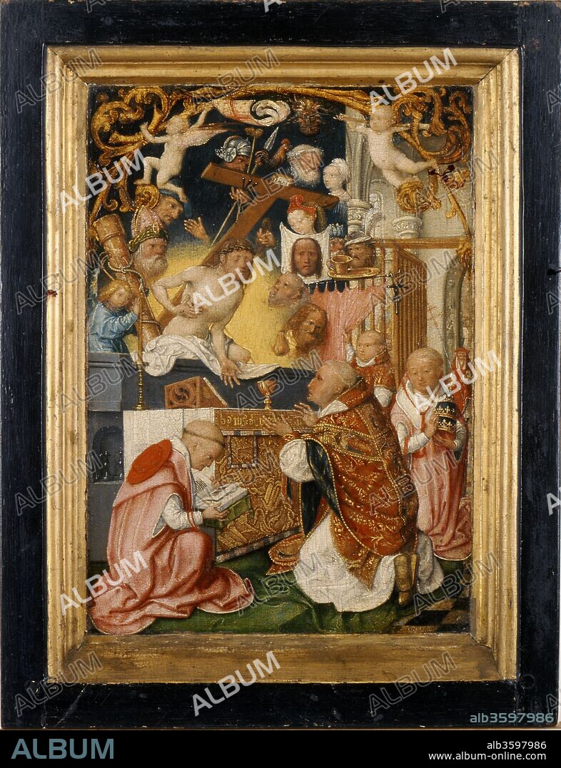 MASTER OF THE SAINT BARTHOLOMEW ALTARPIECE. The Mass of Saint Gregory the Great.