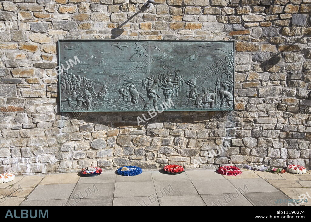 War memorial for Falklands War with Argentina, Port Stanley, Falkland Islands, South America.