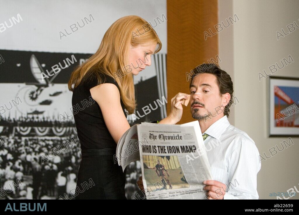 GWYNETH PALTROW in IRON MAN, 2008, directed by JON FAVREAU. Copyright MARVEL ENTERPRISES / ROSENTHAL, ZADE.