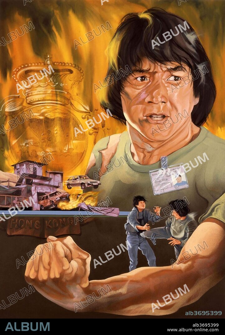 JACKIE CHAN in POLICE STORY, 1985 (GING CHAAT GOO SI), directed by CHI-HWA CHEN and JACKIE CHAN. Copyright GOLDEN WAY FILMS.