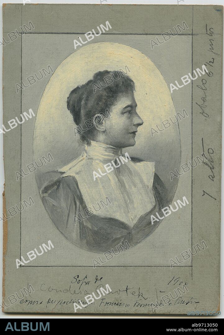 Sofia de Ghotek wife of Archduke Franz Ferdinand, heir to the Austrian throne in 1900.