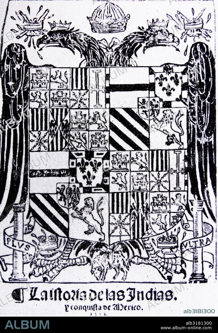 Historia general de las Indias' 1552. by Francisco López de Gómara (c. 1511 - c. 1566); Spanish historian.