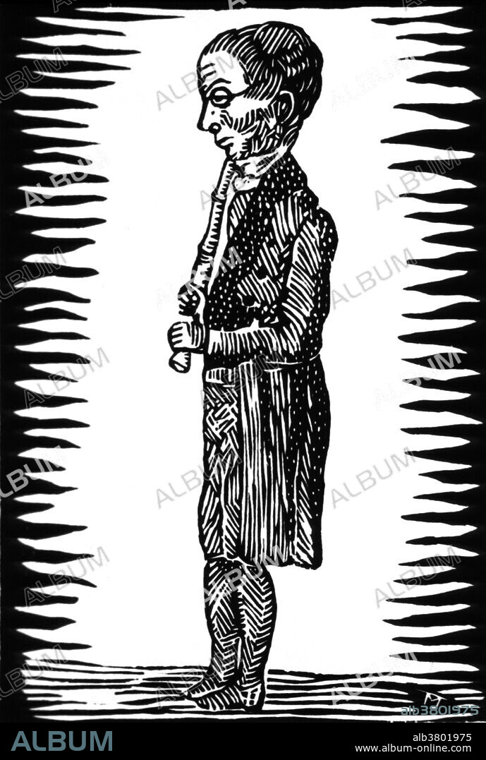 Rene-Theophile-Hyacinthe Laennec (1781-1826) was a French physician. He invented the stethoscope in 1816, while working at the Hopital Necker and pioneered its use in diagnosing various chest conditions. He developed the understanding of peritonitis and cirrhosis. He originated the term melanoma and described metastases of melanoma to the lungs. Laennec advocated objective scientific observation.
