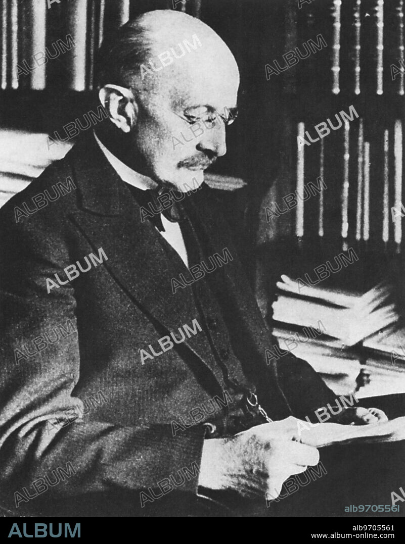 Max Karl Ernst Ludwig Planck (1858-1947), German Theoretical Physicist and Nobel Prize Winner in Physics, Portrait, 1910's.