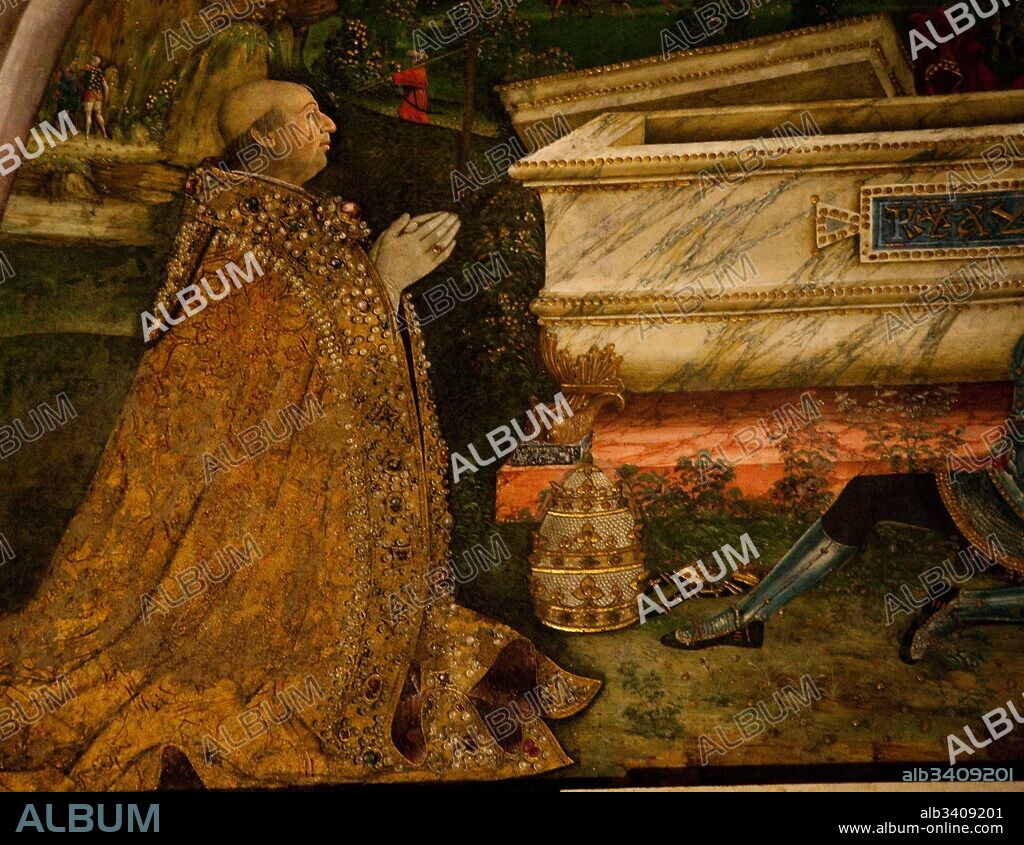 Pinturicchio, / "Resurrection (detail)", 1492-1494, fresco.
