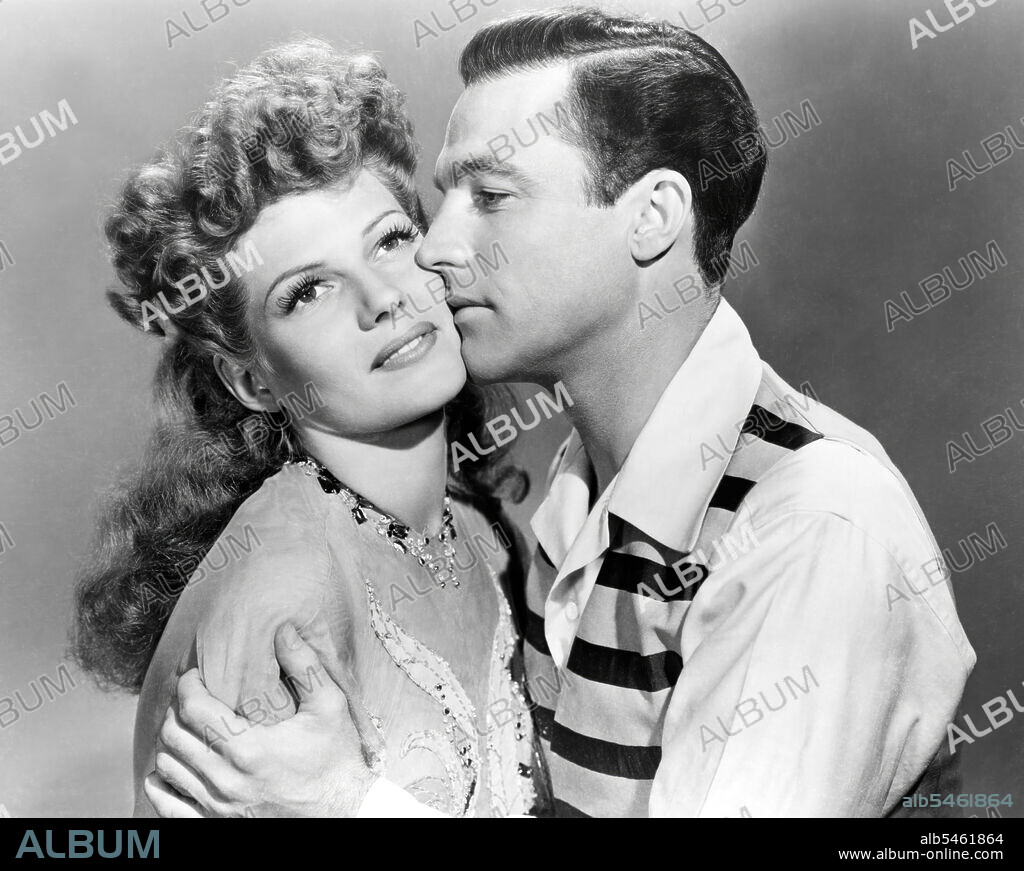 GENE KELLY and RITA HAYWORTH in COVER GIRL, 1944, directed by CHARLES VIDOR. Copyright COLUMBIA PICTURES.