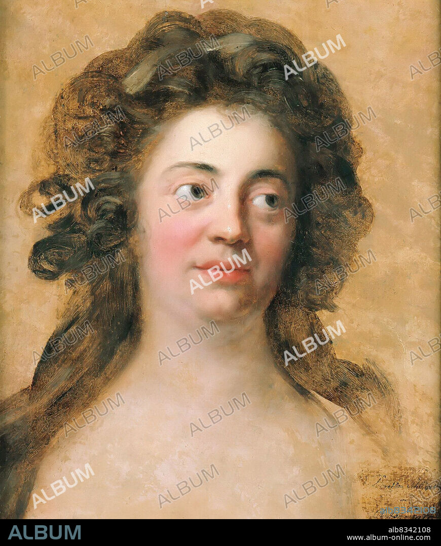 ANTON GRAFF. Portrait of Dorothea Schlegel (1764-1839), née Brendel Mendelssohn.