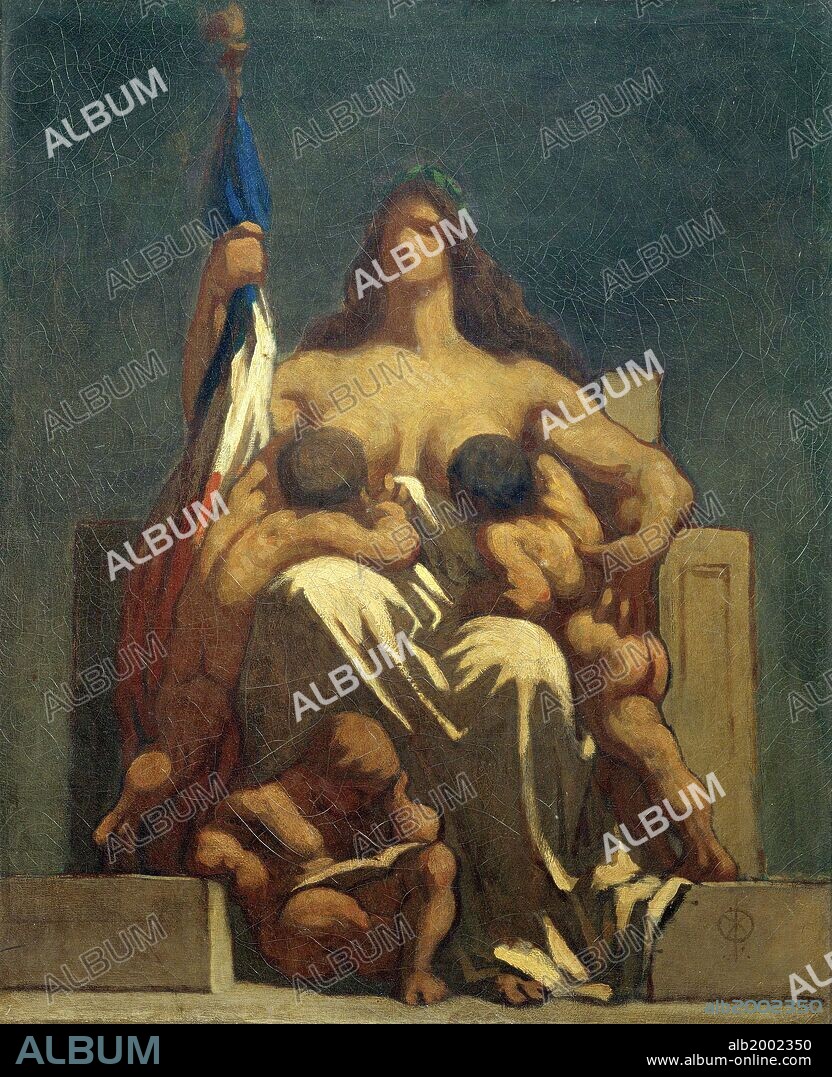 HONORE DAUMIER. Honoré Daumier, 'The Republic', 1848, Oil on canvas, 73 × 60 cm, RF 1644.