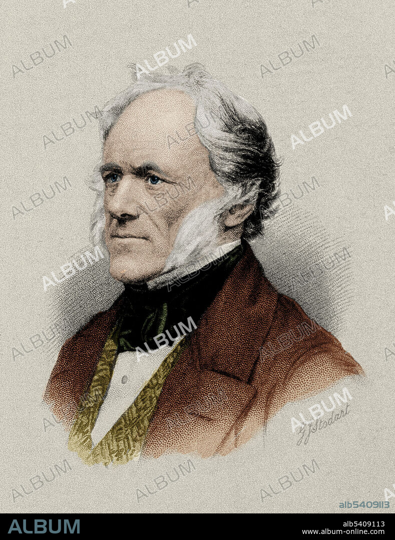 Charles Lyell (November 14, 1797 - February 22, 1875) was a Scottish geologist. In 1830-33 he published his masterpiece, Principles of Geology. In it, he provided proof to support the principle of Uniformitarianism stated by James Hutton, that rocks and geological formations are the result of ordinary slow processes and not a past catastrophe. A friend of Darwin, Lyell wrote The Antiquity of Man (1863), but himself denied that evolution could be applied to humans. He died in 1875, at the age of 77, and was buried in Westminster Abbey.