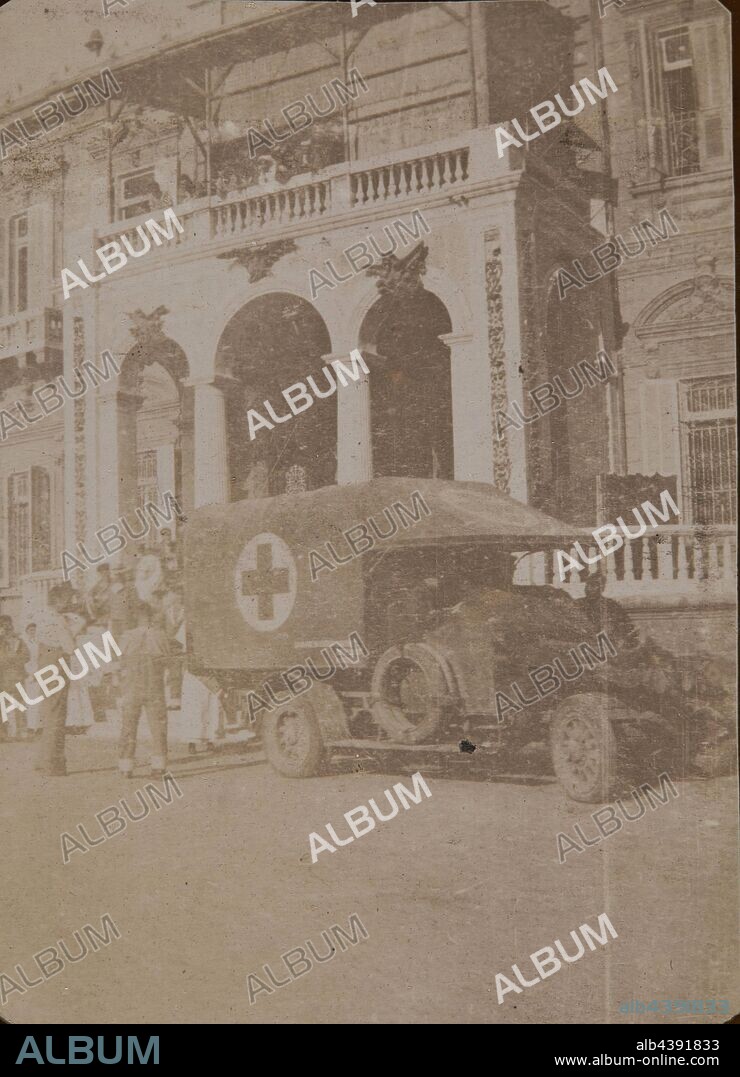 Photograph - 'Lady de Walden Hospital', Alexandria, Egypt, World War I, 1915-1918, Photograph identified as the Lady de Walden Hospital in Alexandria, Egypt. It was established as a convalecsent hospital by Margherita, Lady Howard de Walden, in 1915 during World War I, in response to a shortage of hospitals and nurses. Her husband, Tommy Scott-Ellis, 8th Lord Howard de Walden, was Second-in-Command of the Westminster Dragoons, and was posted to Alexandria. She rented Maison.