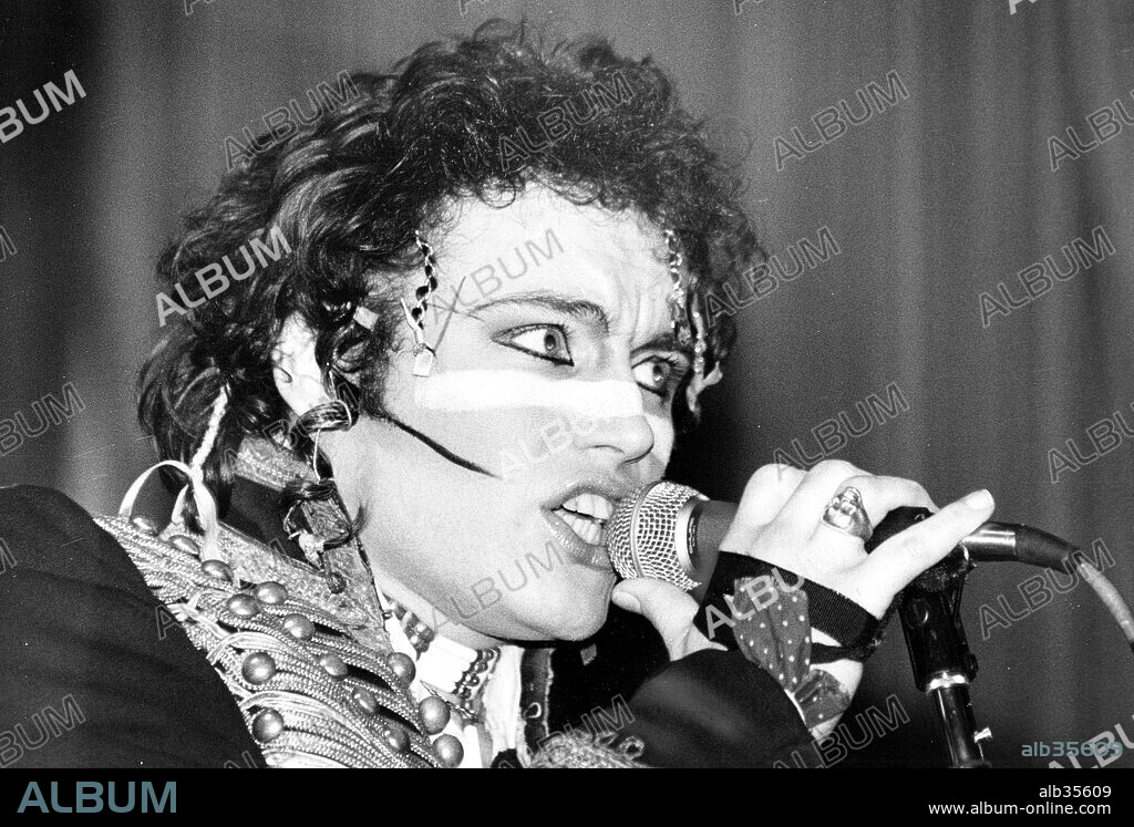 Apr 17, 1981-Toronto, Ontario, Canada-ADAM ANT (born Stuart Leslie Goddard) is an English musician who gained popularity as the lead singer of 1980s New Wave / post-punk group Adam & the Ants. PICTURED: ADAM ANT performing in Toronto. 17/04/1981