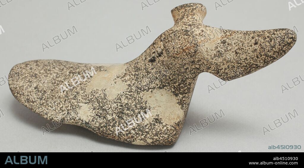 North American, Native American, Birdstone, between 500 BCE and 600 CE, porphyry, Overall: 1 3/4 × 4 × 1 1/2 inches (4.4 × 10.2 × 3.8 cm).