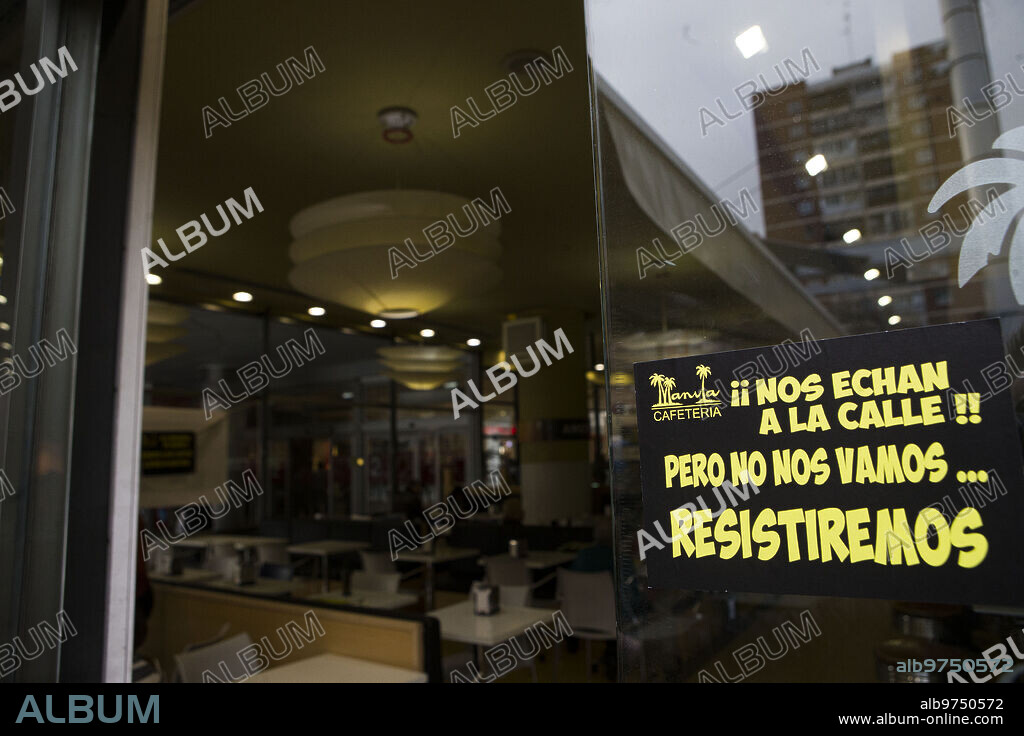 Madrid, 01/29/2016. The Manila cafeteria of La Vaguada announces its closure. Photo: Ángel de Antonio ARCHDC.