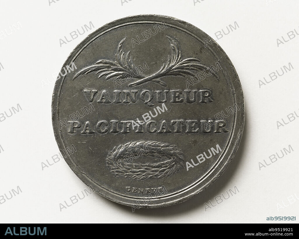 Napoleon Bonaparte (1769-1821), First Consul (1799-1804), after 1799, F.F., Engraver in medals, Numismatics, Medal, Dimensions - Work: Diameter: 4.1 cm, Weight (type dimension): 22.31 g.