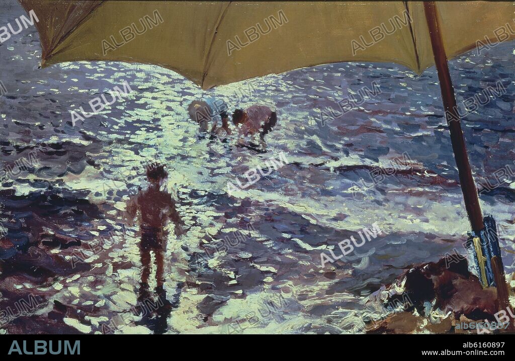 JOAQUIN SOROLLA. PLAYA DE VALENCIA - SOL DE MAÑANA 1902.