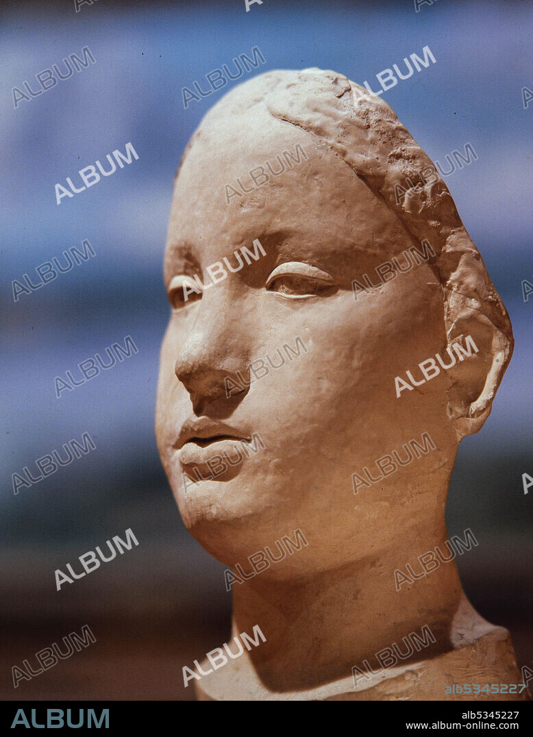 Joan Rebull / 'Cabeza de muchacha', siglo XX. Museu Deu, El Vendrell.