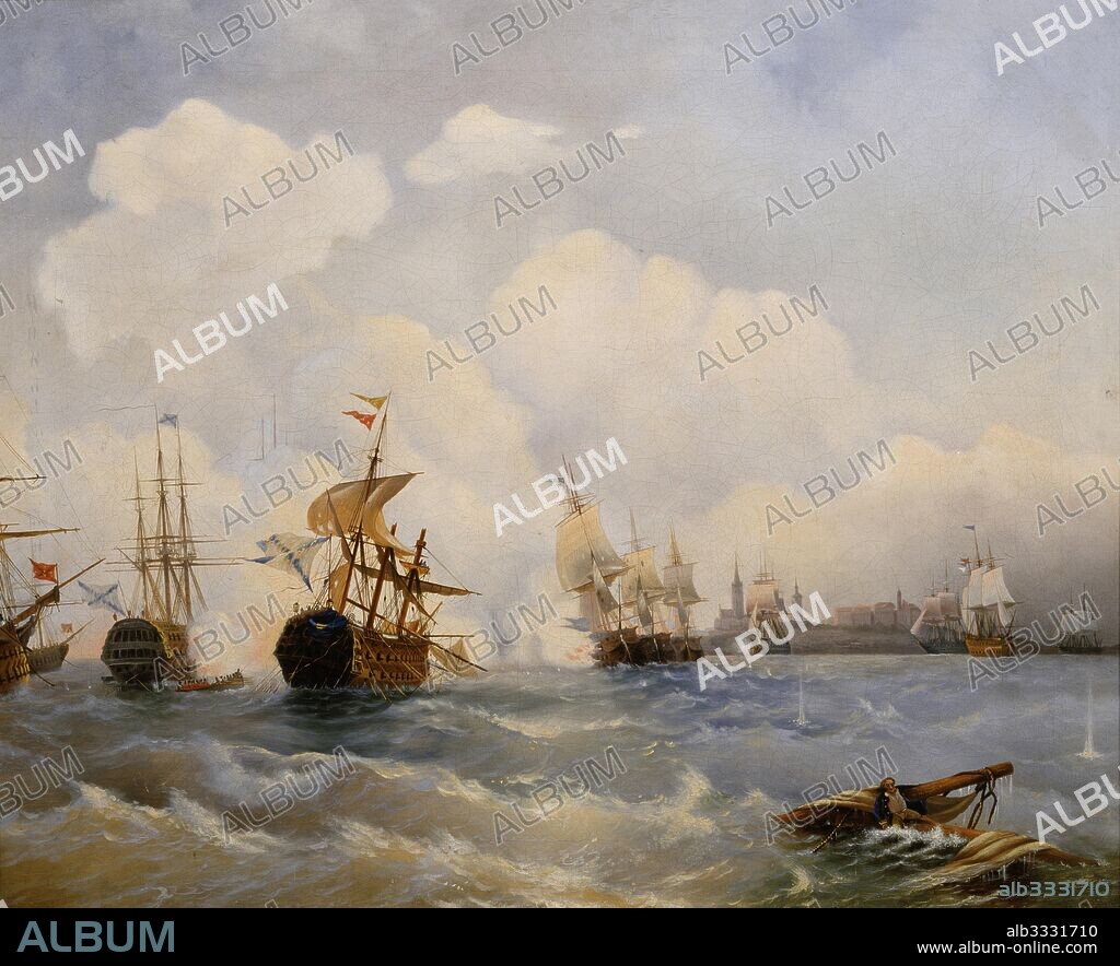 ALEXEI PETROVICH BOGOLYUBOV. The naval Battle of Reval on 13 May 1790.