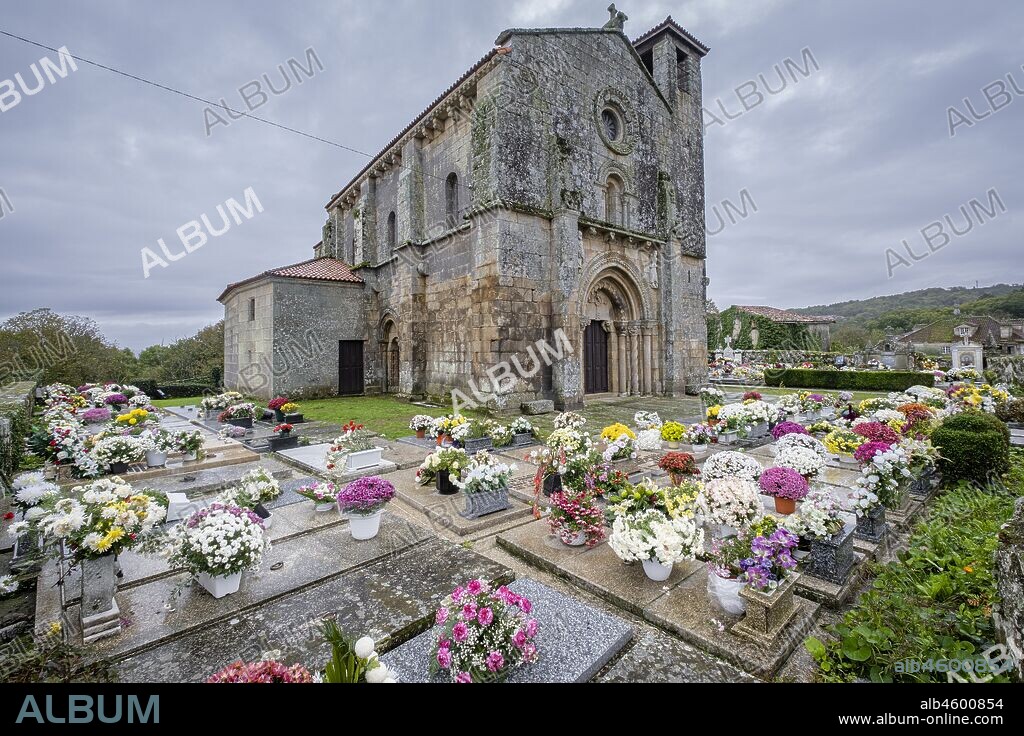 San Pedro da Mezquita, Monumento Nacional , municipio de La Merca, provincia de Orense, Galicia, Spain.